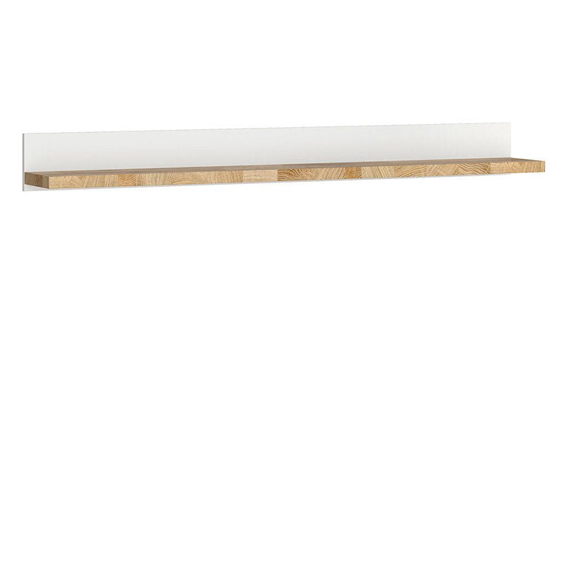 ALAMEDA BRW POL/147 High Gloss BLACK RED WHITE Shelf-White Gloss / Westminster Oak