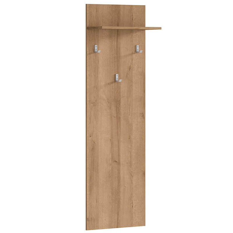 BALDER BRW WIE/45 BLACK RED WHITE Coat Rack-Riviera Oak