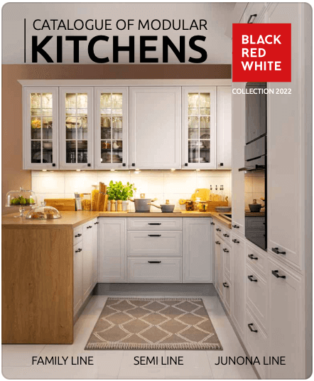 Black Red White Modular Kitchen Furniture PDF catalog download