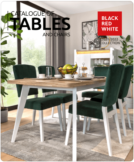 Black Red White Furniture PDF catalog download. Tables & Chairs