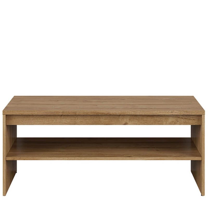 HOLTEN BRW LAW/110 Rectangular with Shelf BLACK RED WHITE Coffee Table-Waterford Oak