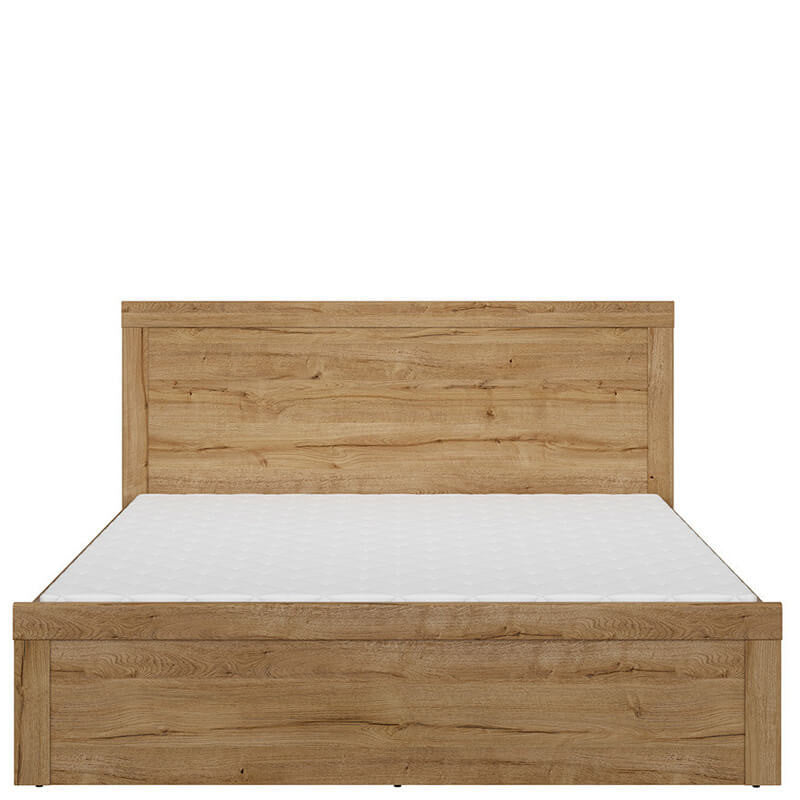 HOLTEN BRW LOZ/160 King Size BLACK RED WHITE Bed-Waterford Oak