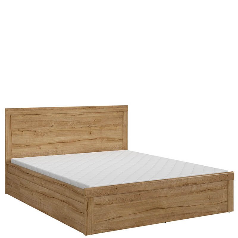 HOLTEN BRW LOZ/160 King Size BLACK RED WHITE Bed-Waterford Oak