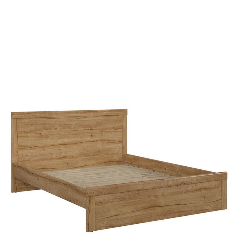 HOLTEN BRW LOZ/160 King Size BLACK RED WHITE Bed-Waterford Oak