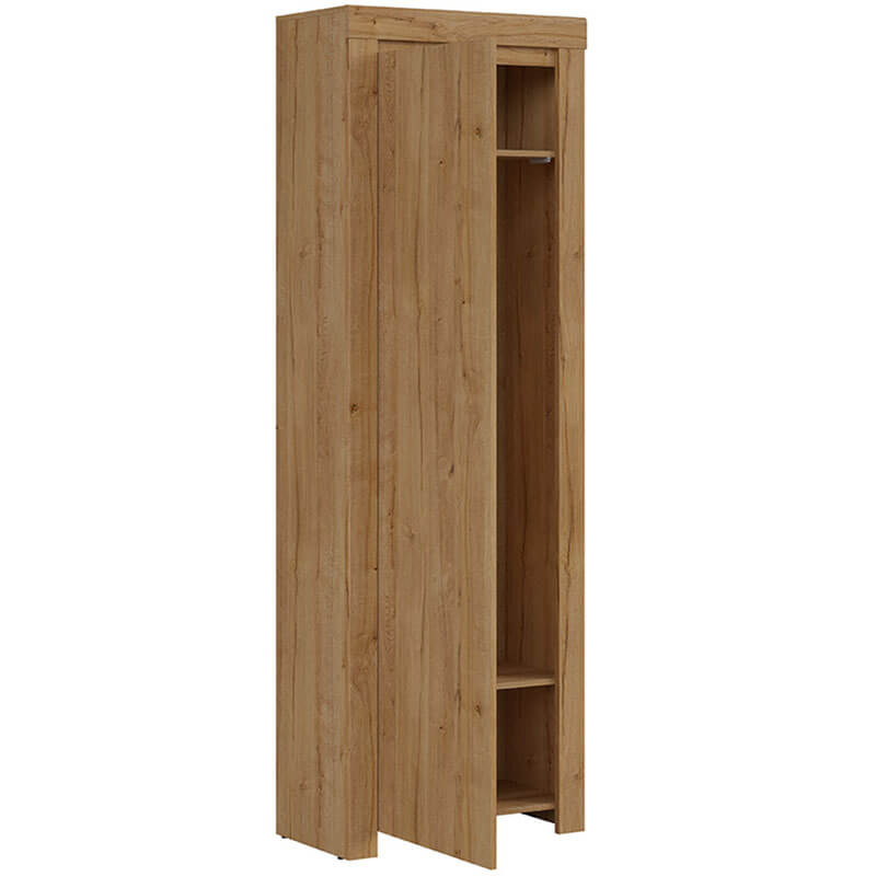 HOLTEN BRW REG1D/200 1 Door BLACK RED WHITE Wardrobe-Waterford Oak