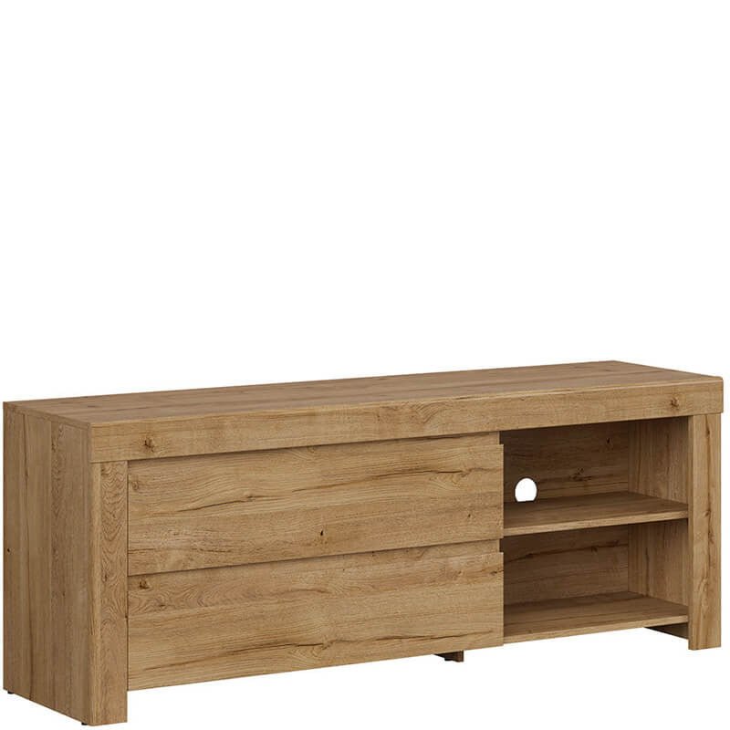 HOLTEN BRW RTV2S 2 Drawer BLACK RED WHITE TV Cabinet-Waterford Oak