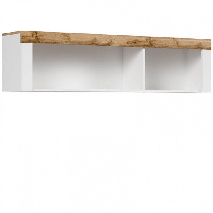 HOLTEN BRW SFW/156 BLACK RED WHITE Shelf-White / Wotan Oak