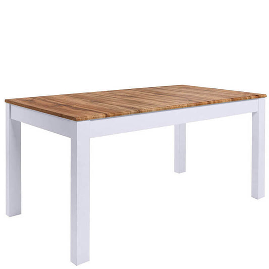 HOLTEN BRW STO Extendable Rectangular BLACK RED WHITE Dining Table-Wotan Oak / Alpine White