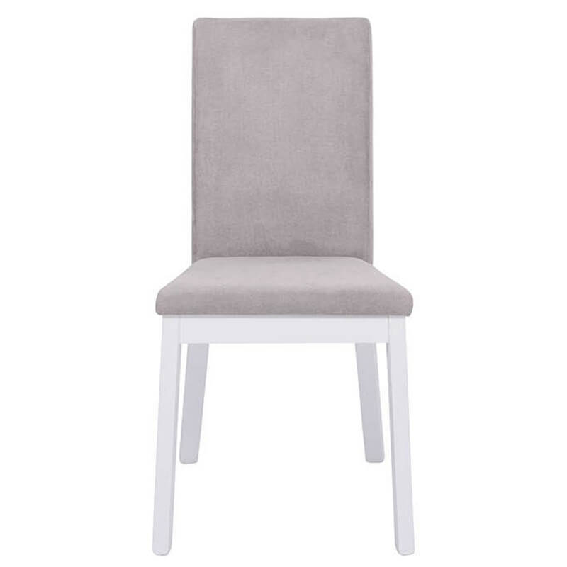 HOLTEN BRW TX098-GREY Dining Upholstered BLACK RED WHITE Chair-White / Grey