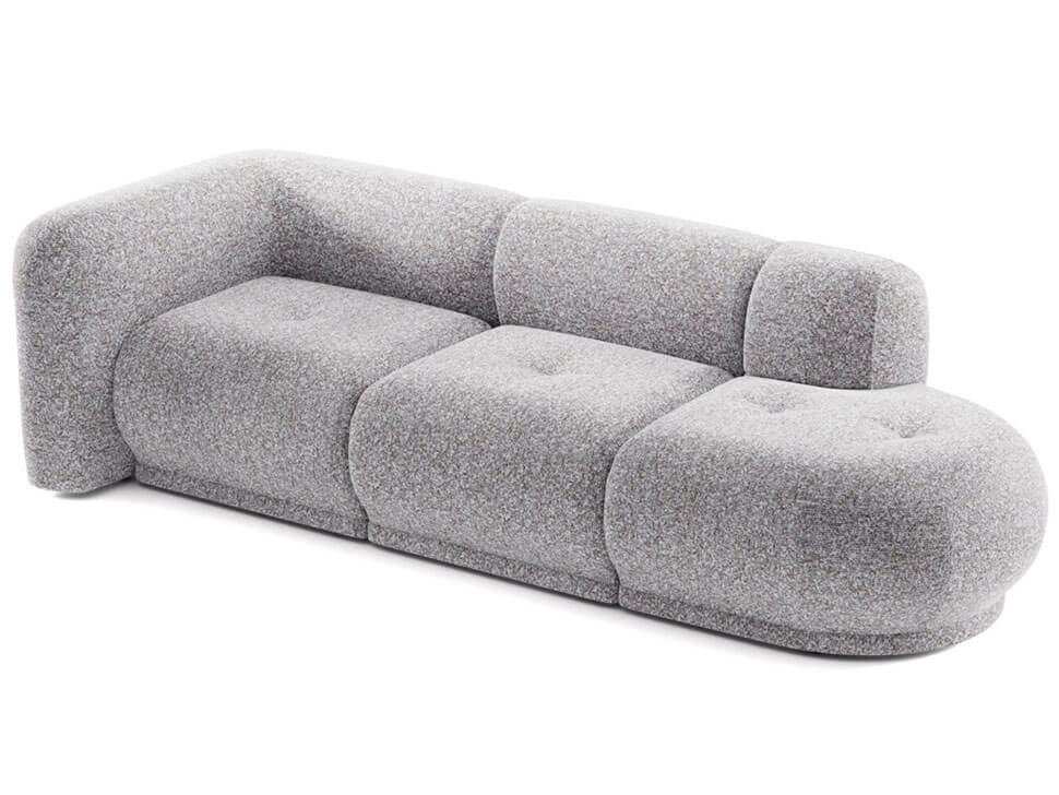 Modular Sofa Gio A1-1-OTTR PUSZMAN Light Grey