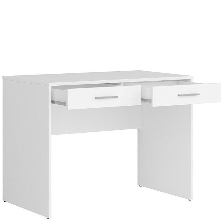 NEPO PLUS BRW BIU2S 2 Drawer BLACK RED WHITE Desk-White