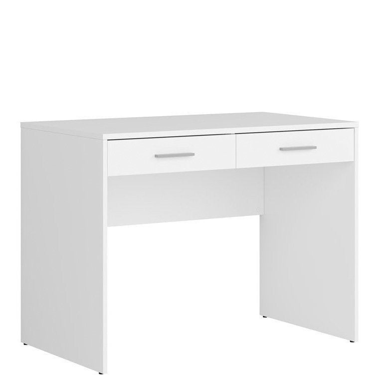 NEPO PLUS BRW BIU2S 2 Drawer BLACK RED WHITE Desk-White