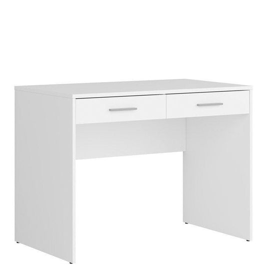 NEPO PLUS BRW BIU2S 2 Drawer BLACK RED WHITE Desk-White