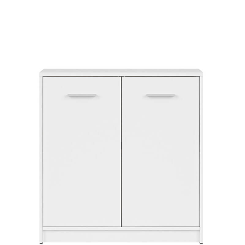 NEPO PLUS BRW KOM2D 2 Door BLACK RED WHITE Cabinet-White