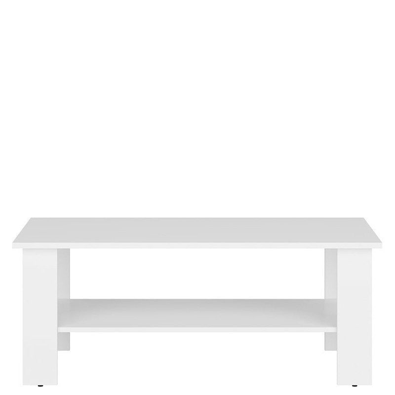 NEPO PLUS BRW LAW/115 Rectangular BLACK RED WHITE Coffee Table-White