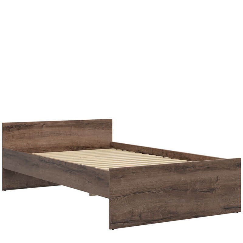 NEPO PLUS BRW LOZ/120 Semi Double BLACK RED WHITE Bed-Monastery Oak