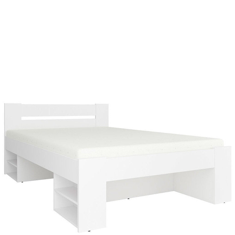 NEPO PLUS BRW LOZ3S Double BLACK RED WHITE Bed-White