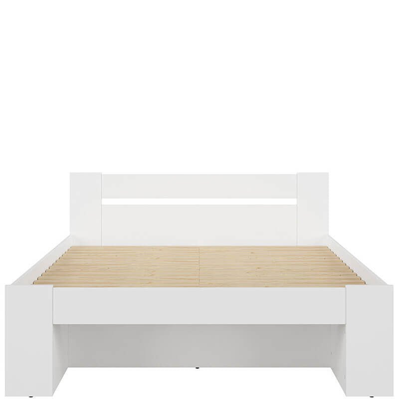 NEPO PLUS BRW LOZ3S/160 King Size BLACK RED WHITE Bed-White