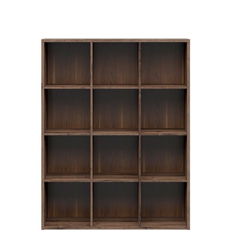 NEPO PLUS BRW REG/15/12 BLACK RED WHITE Bookcase-Monastery Oak