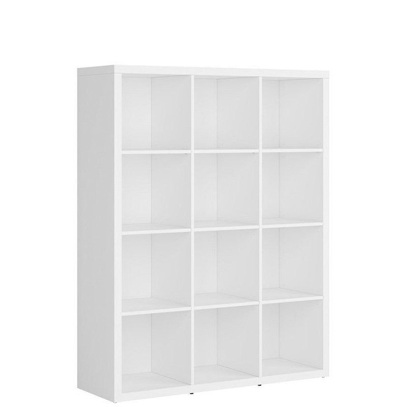 NEPO PLUS BRW REG/15/12 BLACK RED WHITE Bookcase-White