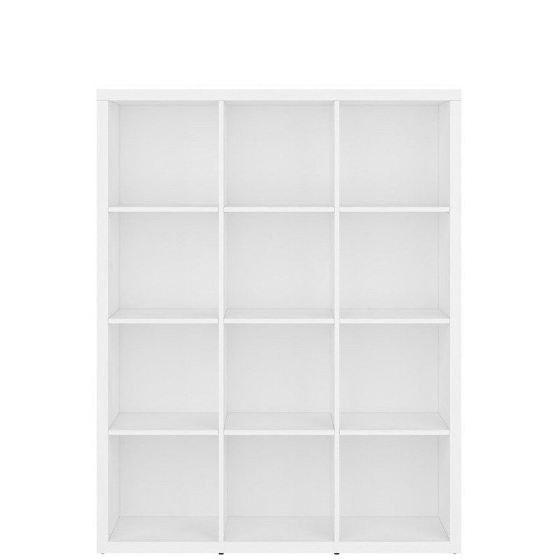 NEPO PLUS BRW REG/15/12 BLACK RED WHITE Bookcase-White