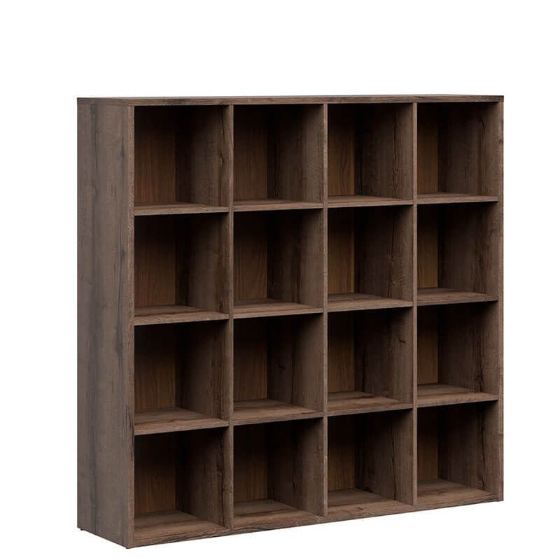 NEPO PLUS BRW REG/15/16 BLACK RED WHITE Bookcase-Monastery Oak