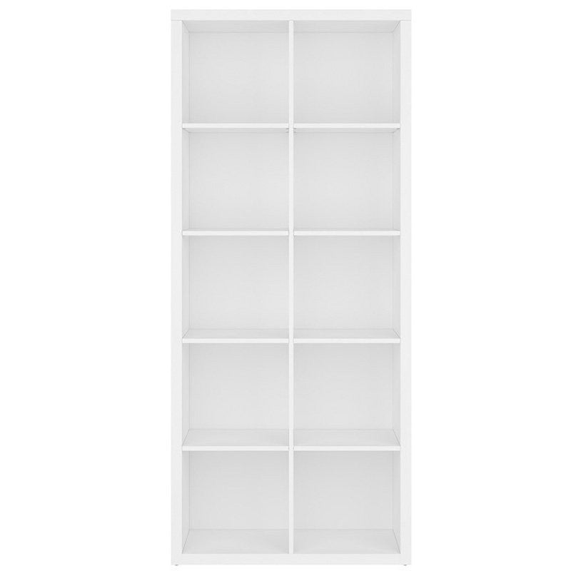 NEPO PLUS BRW REG/19/8 Tall BLACK RED WHITE Bookcase-White