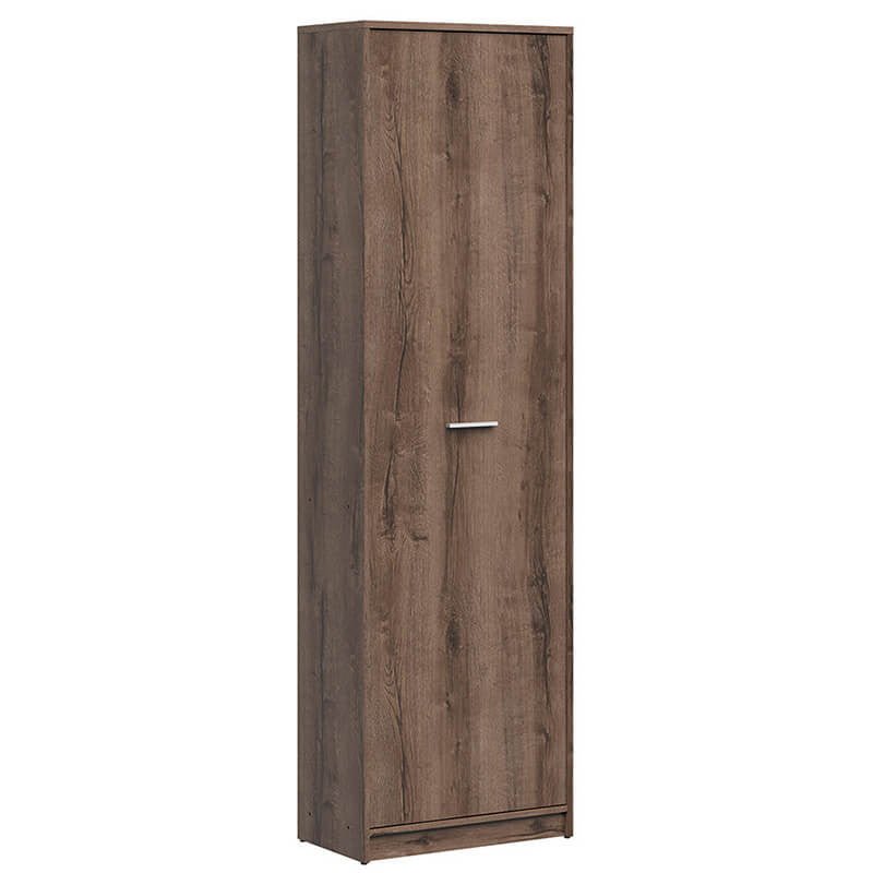 NEPO PLUS BRW REG1D 1 Door Tall BLACK RED WHITE Cabinet-Monastery Oak