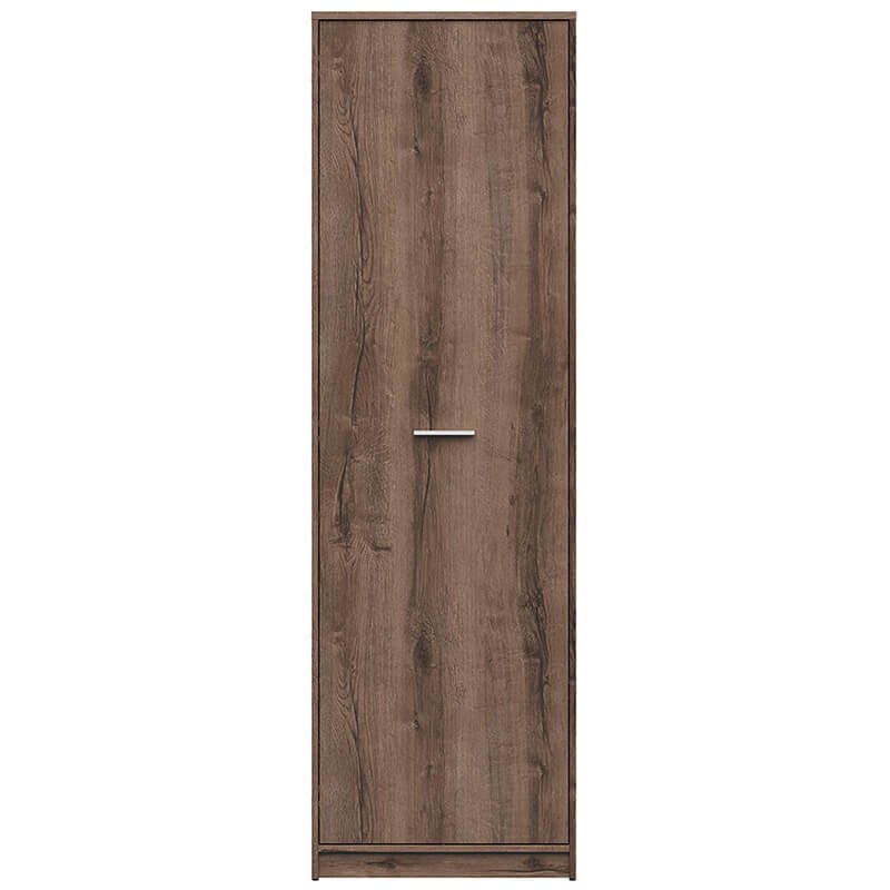 NEPO PLUS BRW REG1D 1 Door Tall BLACK RED WHITE Cabinet-Monastery Oak