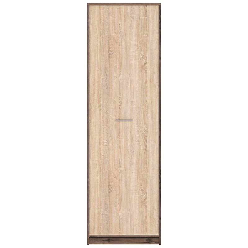 NEPO PLUS BRW REG1D 1 Door Tall BLACK RED WHITE Cabinet-Monastery Oak / Sonoma Oak