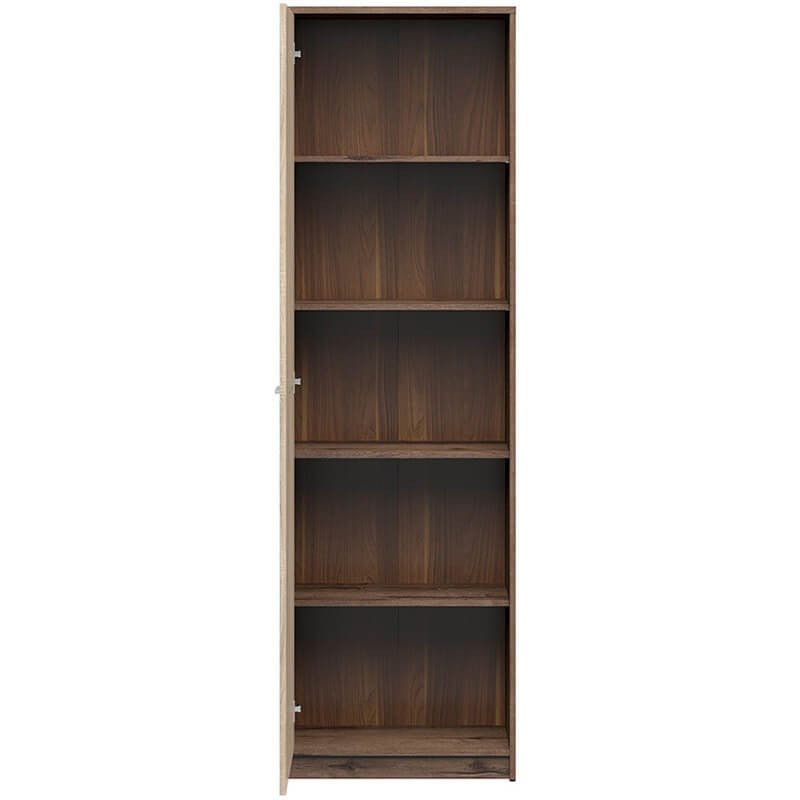 NEPO PLUS BRW REG1D 1 Door Tall BLACK RED WHITE Cabinet-Monastery Oak / Sonoma Oak