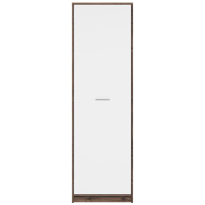 NEPO PLUS BRW REG1D 1 Door Tall BLACK RED WHITE Cabinet-Monastery Oak / White