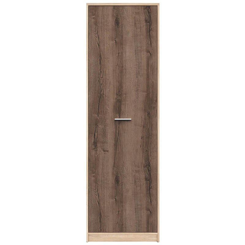 NEPO PLUS BRW REG1D 1 Door Tall BLACK RED WHITE Cabinet-Sonoma Oak / Monastery Oak