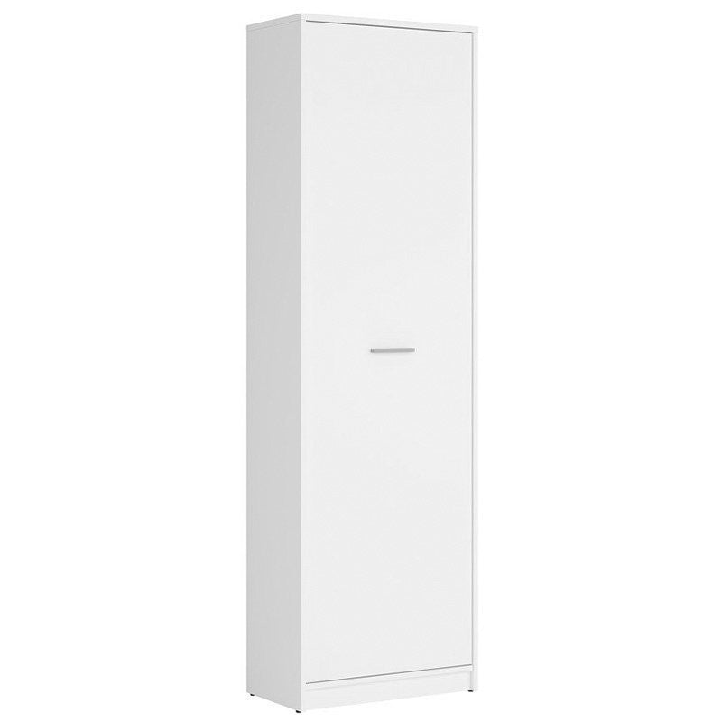 NEPO PLUS BRW REG1D 1 Door Tall BLACK RED WHITE Cabinet-White