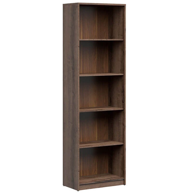 NEPO PLUS BRW REG/60 Tall BLACK RED WHITE Bookcase-Monastery Oak