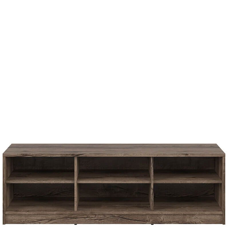 NEPO PLUS BRW RTV BLACK RED WHITE TV Cabinet-Monastery Oak