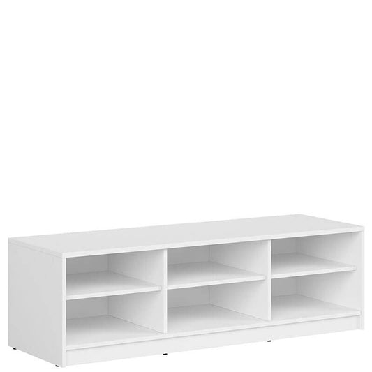 NEPO PLUS BRW RTV BLACK RED WHITE TV Cabinet-White