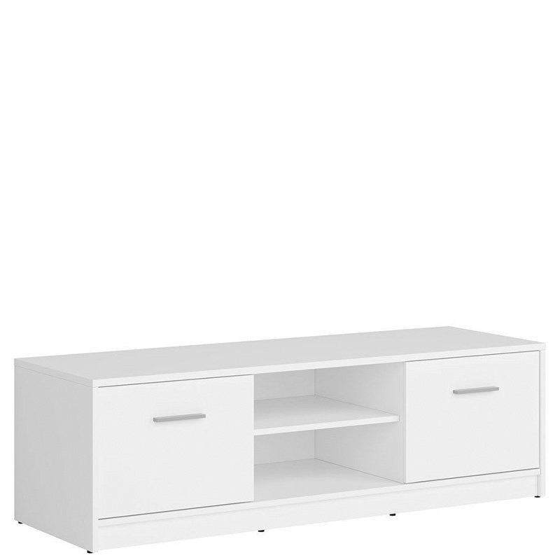 NEPO PLUS BRW RTV2D 2 Door BLACK RED WHITE TV Cabinet-White