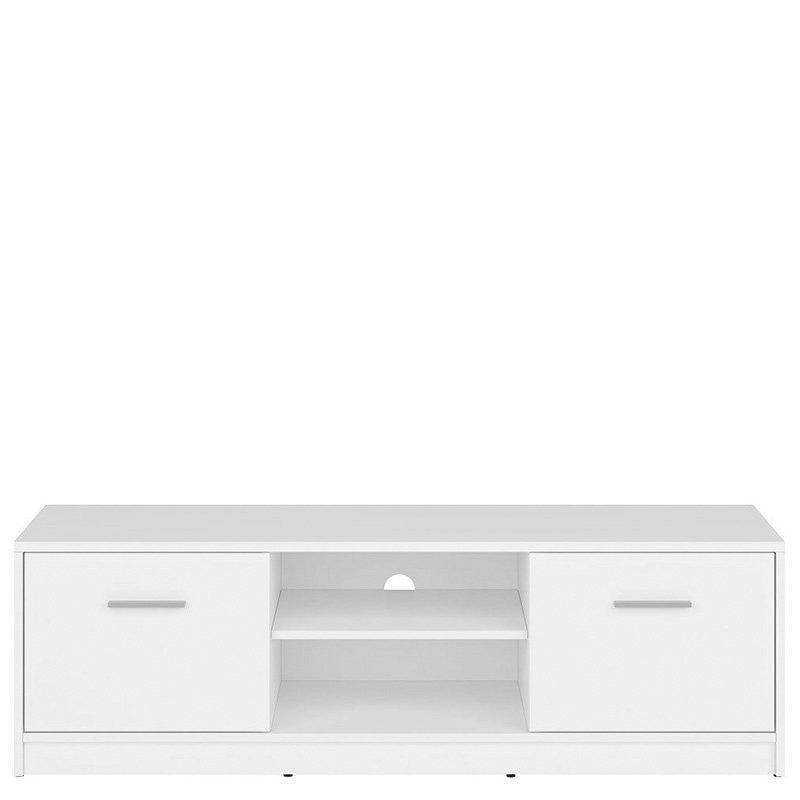 NEPO PLUS BRW RTV2D 2 Door BLACK RED WHITE TV Cabinet-White