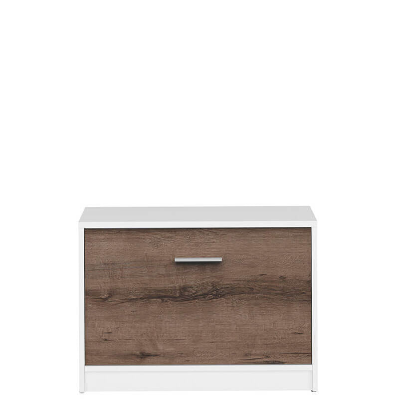 NEPO PLUS BRW SFK1K 1 Door BLACK RED WHITE Shoe Cabinet-Sonoma Oak / Monastery Oak