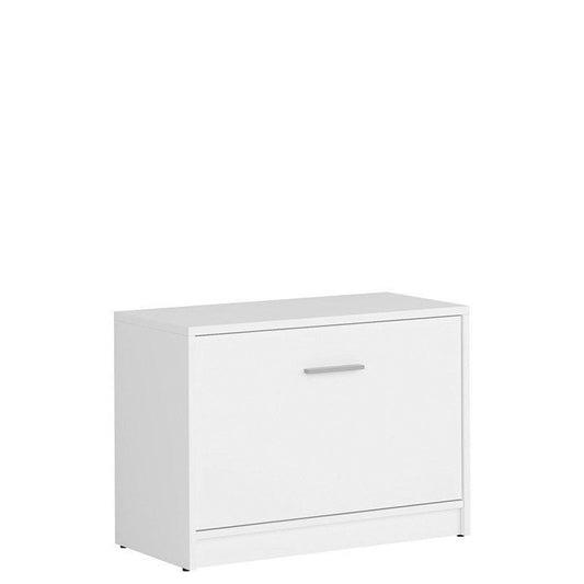 NEPO PLUS BRW SFK1K 1 Door BLACK RED WHITE Shoe Cabinet-White