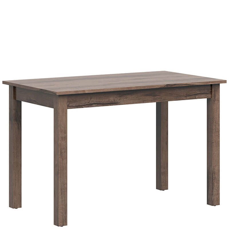 NEPO PLUS BRW STO/120 Rectangular BLACK RED WHITE Dining Table-Monastery Oak