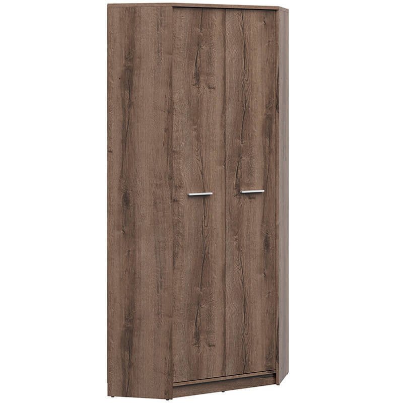 NEPO PLUS BRW SZFN2D 2 Door Corner BLACK RED WHITE Wardrobe-Monastery Oak