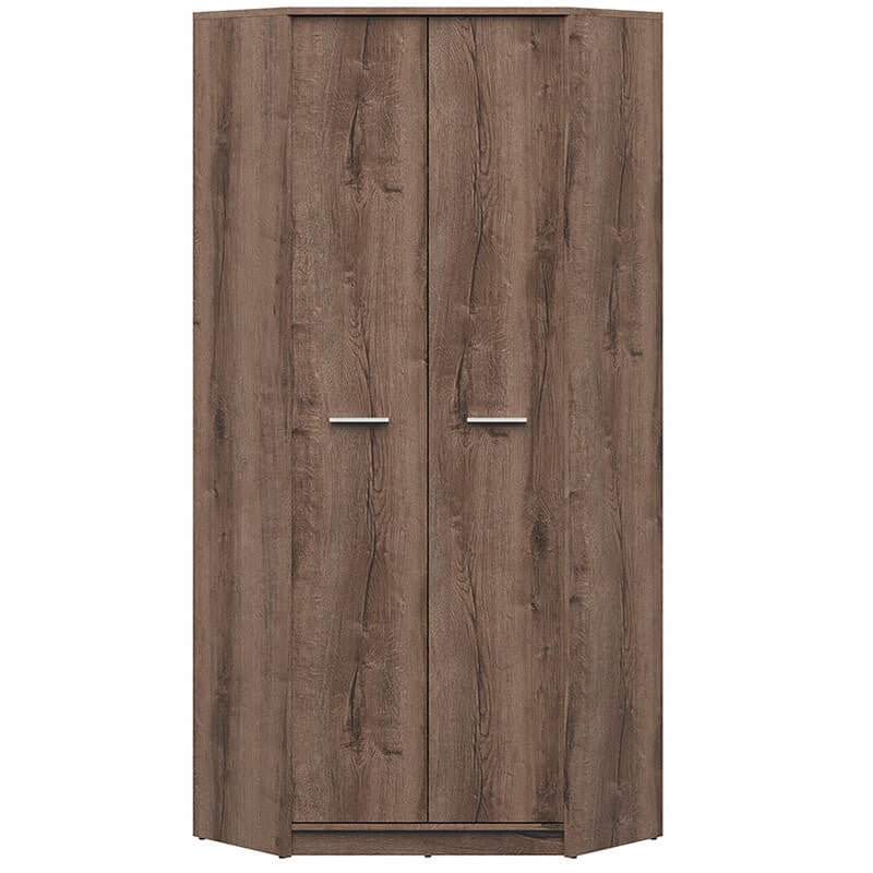 NEPO PLUS BRW SZFN2D 2 Door Corner BLACK RED WHITE Wardrobe-Monastery Oak