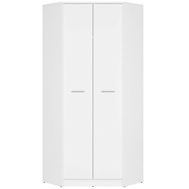 NEPO PLUS BRW SZFN2D 2 Door Corner BLACK RED WHITE Wardrobe-White