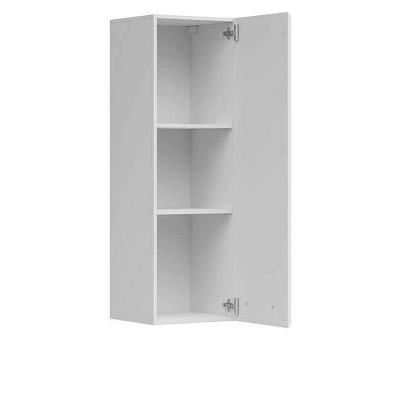 ASSEN BRW SFW1D/13/4 1 Door High Gloss Tall BLACK RED WHITE Wall Cabinet-White / White Gloss