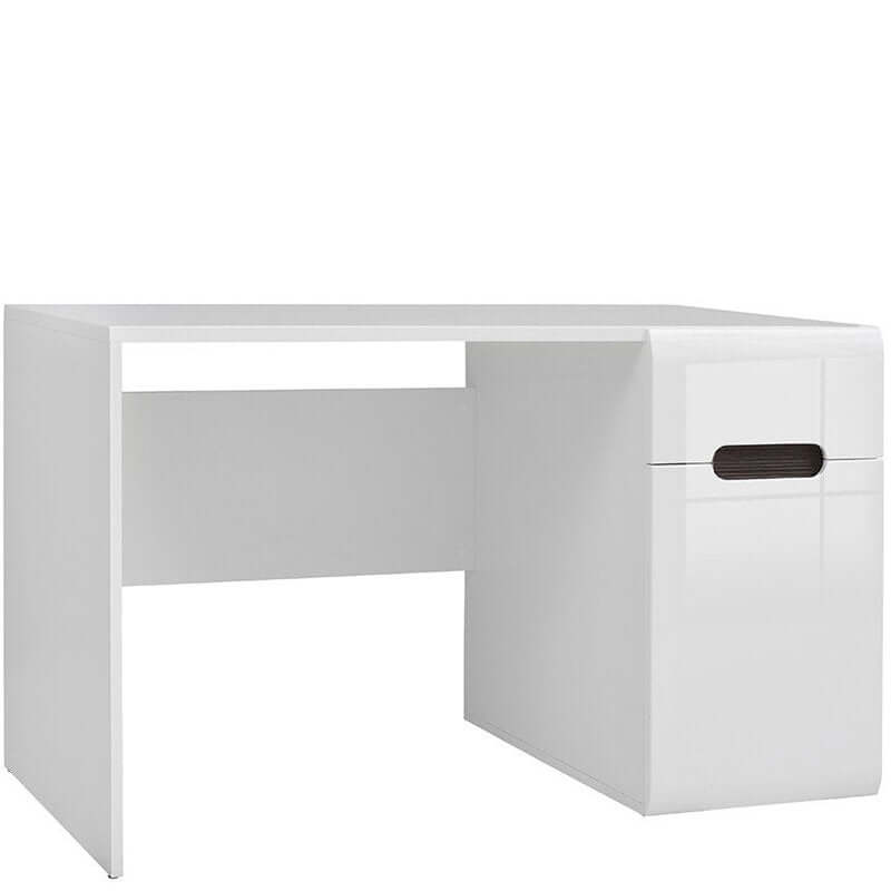 AZTECA TRIO BRW BIU1D1S/8/12 1 Door 1 Drawer High Gloss BLACK RED WHITE Desk-White / White Gloss