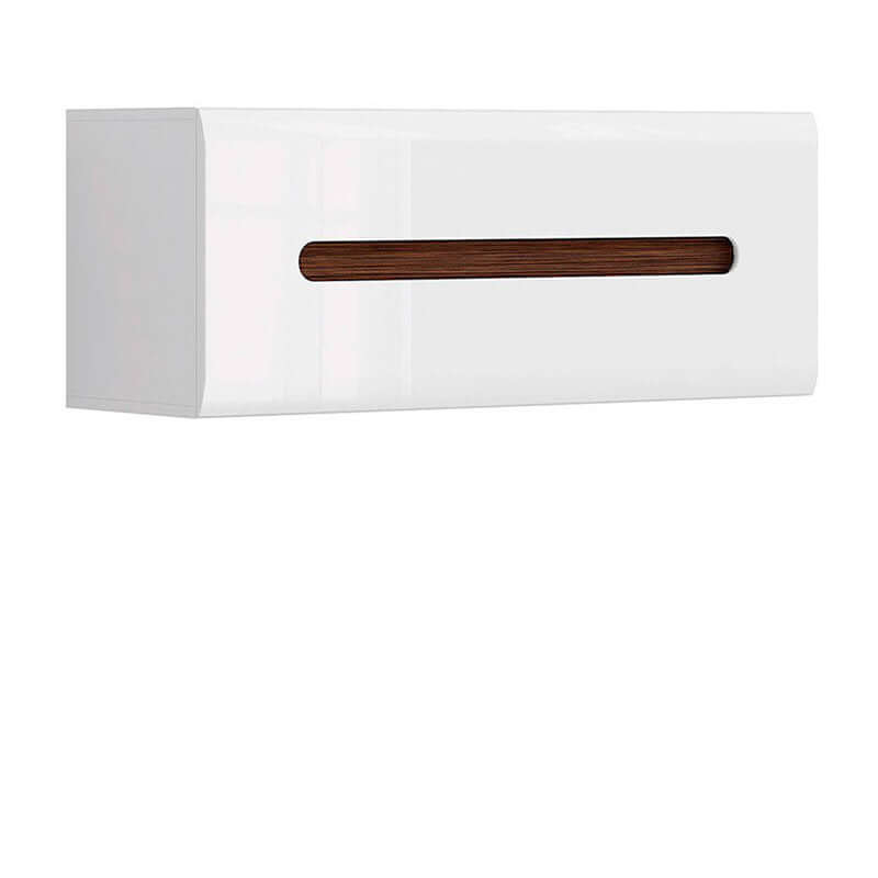 AZTECA TRIO BRW SFW1K/4/11 1 Door High Gloss BLACK RED WHITE Wall Cabinet-White / White Gloss