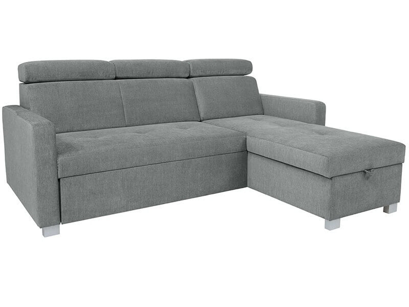 BRICO 2F.URCBK BRW Grey Corner Fold Out with Storage BLACK RED WHITE Upholstered Sofa Bed-Matrix 16 Grey