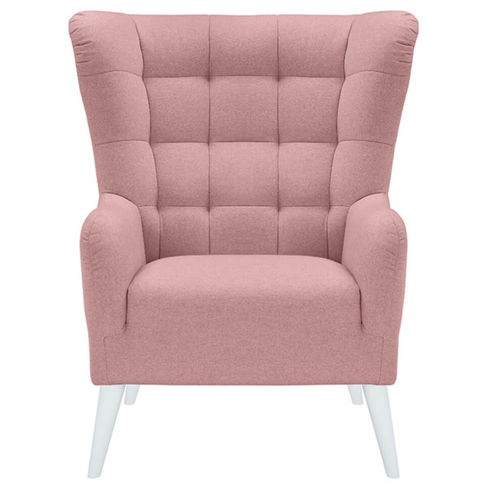 CASEY ES BRW Pink BLACK RED WHITE Upholstered Armchair-Soro 61 Pink
